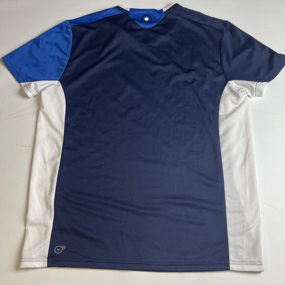 Puma Italia FIGC Soccer Jersey Men Large Blue Stripes Dry Cell Italy - Picture 10 of 12